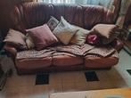 leren bank, Huis en Inrichting, Ophalen, Zo goed als nieuw, Leer