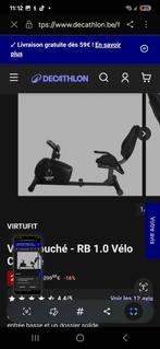 Vélo avec dossier, Sport en Fitness, Fitnessapparatuur, Ophalen, Zo goed als nieuw, Ligfiets