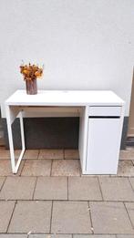 Wit houten bureau met zijvakken, Huis en Inrichting, Ophalen, Gebruikt, Bureau