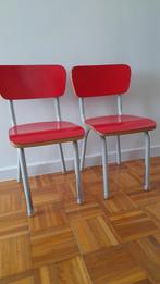 2 chaises préscolaires rouges vintage, Enlèvement ou Envoi
