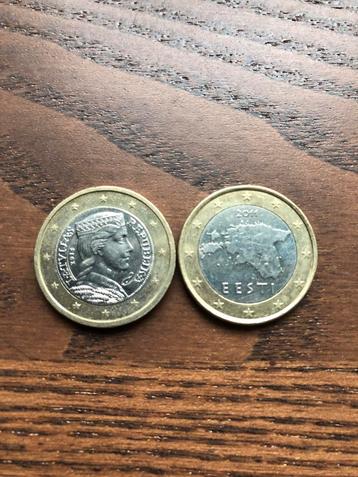Europese 1 euro munten: Letland en Estland - Laatste stuks beschikbaar voor biedingen