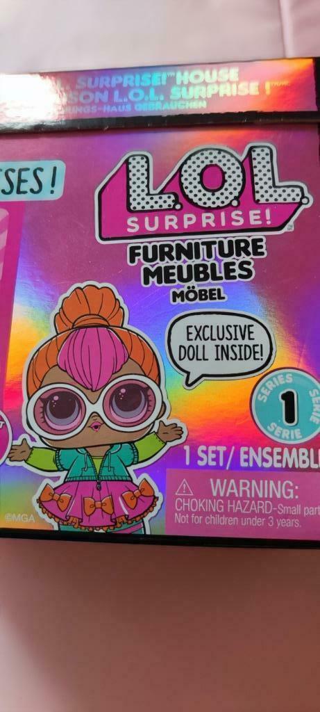 LOL Surprise Furniture Bedroom Series 1 LOL pop Neon QT, Kinderen en Baby's, Speelgoed | Poppen, Zo goed als nieuw, Overige typen