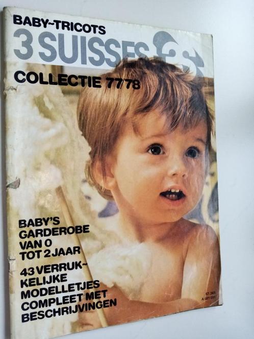 Breien voor een baby vintage 3 Suisses collectie 1977-1978, Hobby & Loisirs créatifs, Tricot & Crochet, Comme neuf, Tricot, Enlèvement ou Envoi