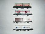Marklin 4659 - 4664 - 4664.6 - 4668 wagons porte-conteneurs, Hobby & Loisirs créatifs, Trains miniatures | HO, Comme neuf, Analogique