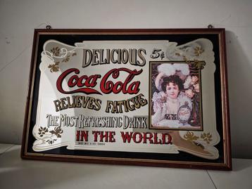 Coca Cola vintage spiegellijst  beschikbaar voor biedingen