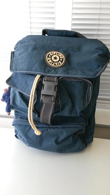 Kipling blauwe rugzak met laptop vak beschikbaar voor biedingen