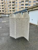 paravent vintage en osier 150 x 150 cm, Huis en Inrichting, Woonaccessoires | Kamerschermen, Ophalen, Gebruikt