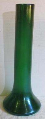 art deco diepgroene Boheems glas vaas Loetz, Antiek en Kunst, Verzenden