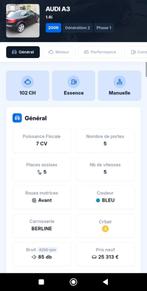 Audi A3 Sportback, Autos, Audi, Euro 2, Achat, Boîte manuelle, Noir