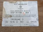 Voetbalticket Anderlecht-AC Milaan Europacup 1993, Tickets & Billets
