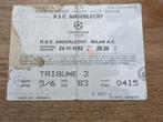 Voetbalticket Anderlecht-AC Milaan Europacup 1993