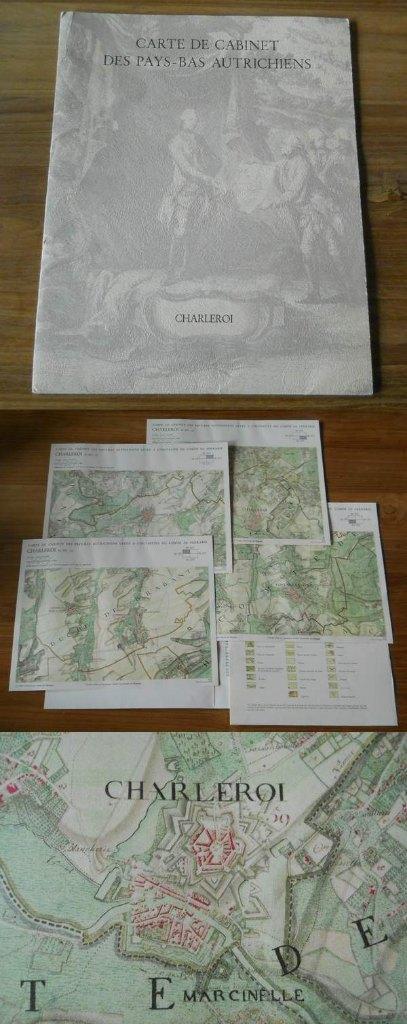 Carte de Ferraris de la région de Charleroi (reproduction), Livres, Atlas & Cartes géographiques, Utilisé, Belgique, Enlèvement ou Envoi