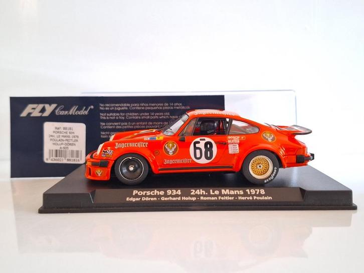Fly Porsche 934 #68 Le Mans 1978 Jagermeister A935, Kinderen en Baby's, Speelgoed | Racebanen, Nieuw, Racebaan, Elektrisch, Overige merken