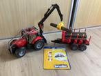 Bruder bosbouwtractor met aanhangwagen, Ophalen of Verzenden