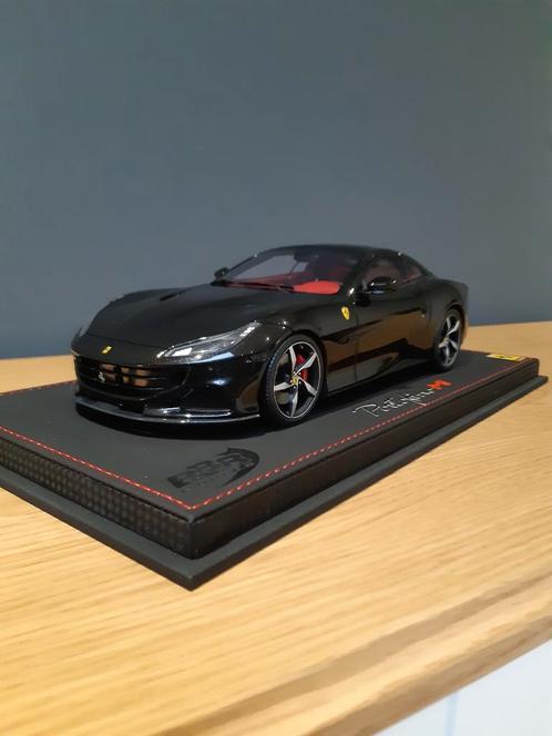 (Nieuw) Ferrari portofino zwart 1/18 BBR, Hobby en Vrije tijd, Modelauto's | 1:18, Zo goed als nieuw, Anson, Ophalen of Verzenden