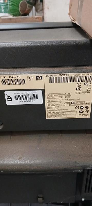 Plotter hp designjet, Enlèvement