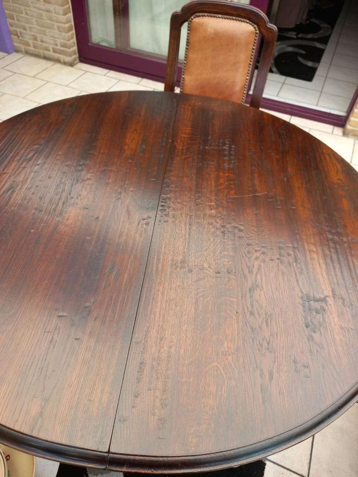 Tafelset - 6 stoelen, Huis en Inrichting, Tafels | Eettafels, Zo goed als nieuw, 50 tot 100 cm, 100 tot 150 cm, Vijf personen of meer