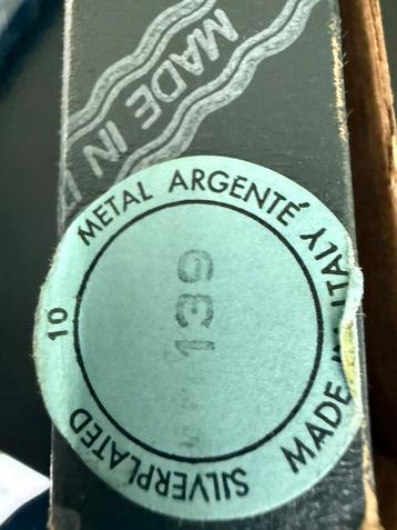 12 metalplated onderborden, Enlèvement, Utilisé, Assiettes(s)