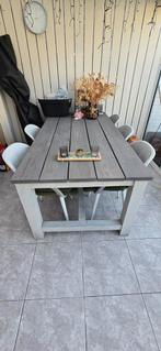 Steigerhouten tuintafel met 6 stoelen, Tuin en Terras, Ophalen