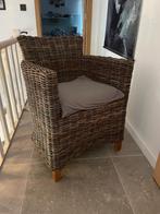 Rieten zetel, Huis en Inrichting, Stoelen, Ophalen, Bruin, Riet of Rotan, Zo goed als nieuw