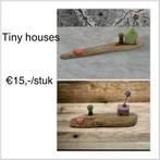 Tiny houses - keramiek en drijfhout - zelfgemaakt, Ophalen of Verzenden