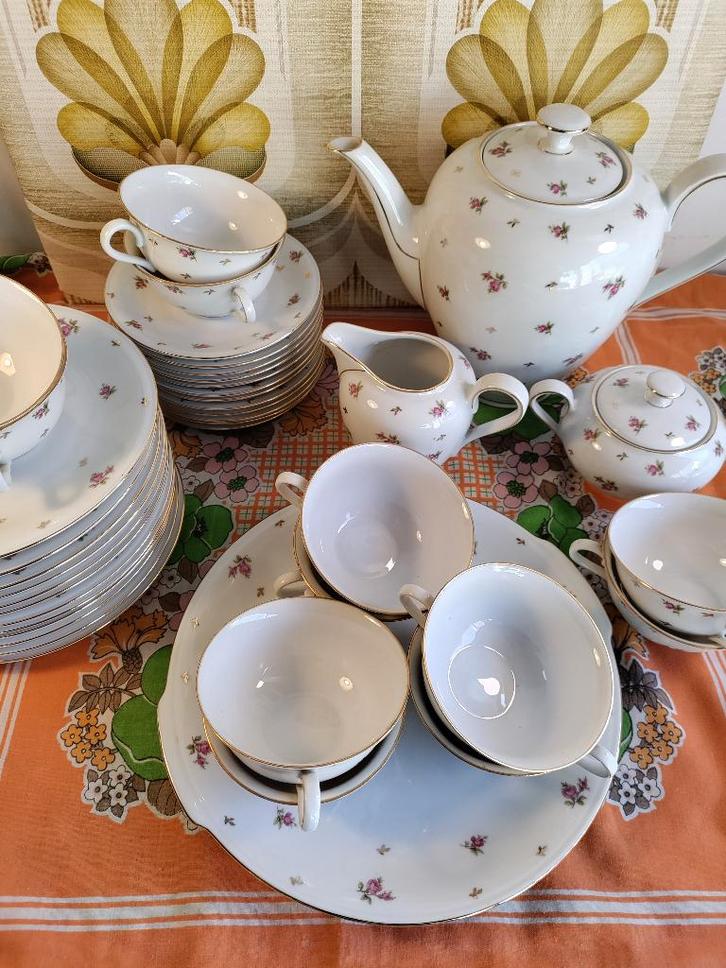 Service à café Bavaria Rose, Antiquités & Art, Antiquités | Services (vaisselle) complet, Enlèvement