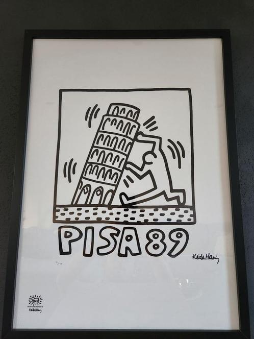 🖼🇮🇹 Keith Haring - PISA89, Antiquités & Art, Art | Lithographies & Sérigraphies, Enlèvement ou Envoi