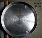 GEVE Antiek metalen dienblad 30 cm, Ophalen of Verzenden, Gebruikt, Reclamebord, Plaat of Schild