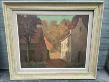 huile sur toile maroufle ruelle signe maurice fourneau beschikbaar voor biedingen