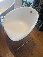 Witte eettafelstoelen - kuipvorm, Ophalen, Modern minimalistisch, Kunststof, Wit