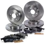 4 remschijven + remblokken rondom VW Volkswagen Golf 4 IV, Ophalen