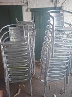 Aluminium Tuinstoelen, Tuin en Terras, Ophalen, Zo goed als nieuw, Aluminium, Stapelbaar