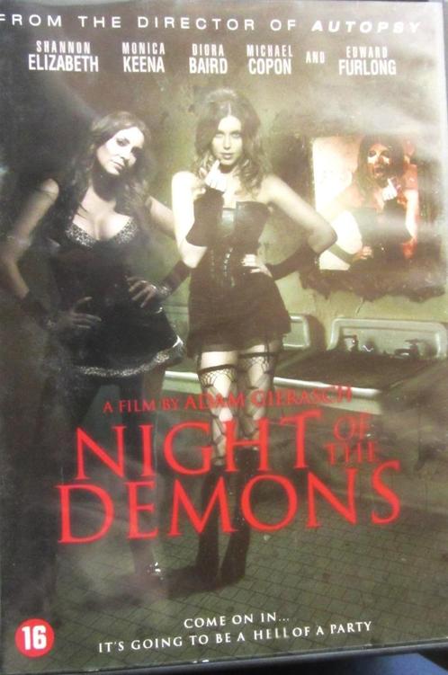 DVD HORROR/ THRILLER- NIGHT OF THE DEMONS, Cd's en Dvd's, Dvd's | Horror, Zo goed als nieuw, Overige genres, Alle leeftijden, Ophalen of Verzenden