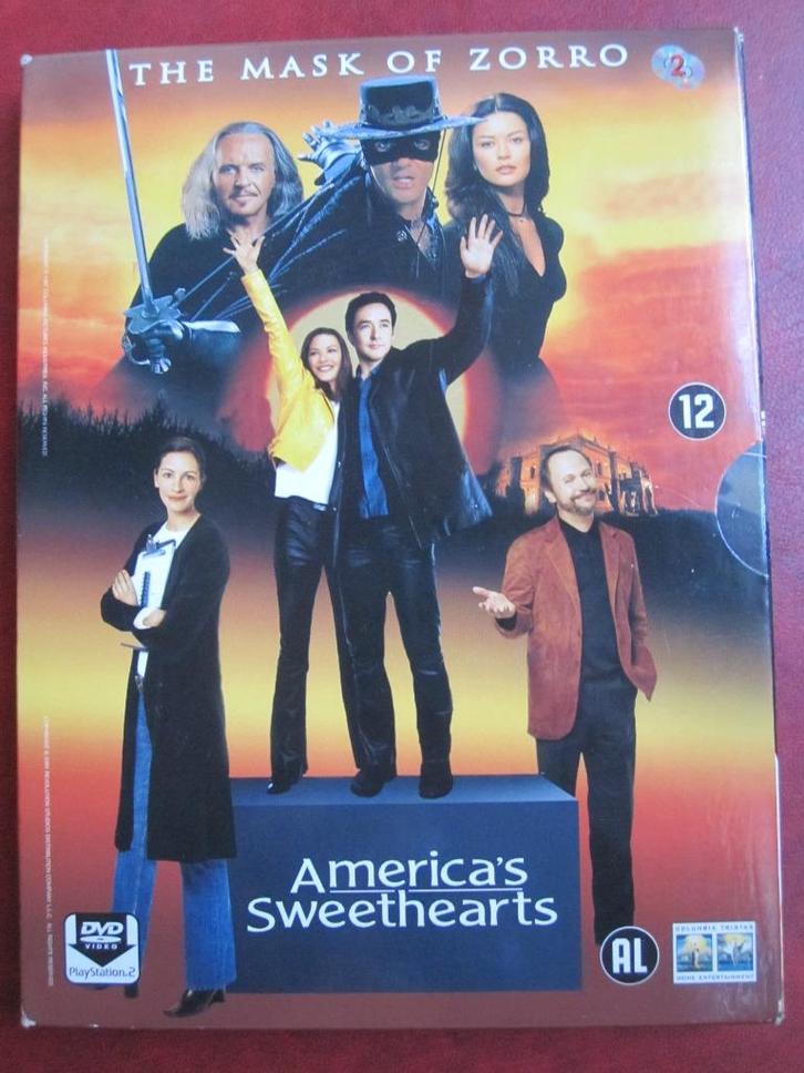 The Mask of Zorro + America's Sweethearts (2 disc), Cd's en Dvd's, Dvd's | Actie, Zo goed als nieuw, Actie, Boxset, Vanaf 12 jaar