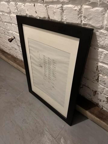 Zwart massief houten frame - Onberispelijke staat beschikbaar voor biedingen