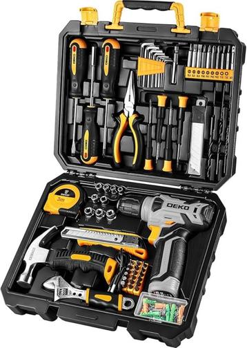 Valise à outils DEKO 126 pièces LIVRAISON RAPIDE ET GRATUITE, Envoi, Neuf