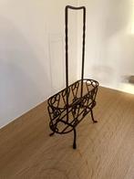 Vintage roestkleurig metalen flessenrek voor 20 euro, Ophalen of Verzenden
