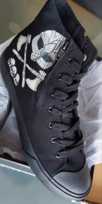 Herensneakers Black Premium by EMP met viking print, maat 44, Baskets, Noir, Enlèvement ou Envoi, EMP