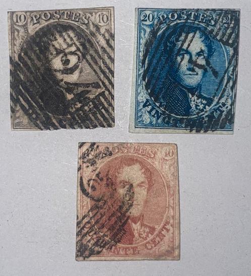 België 1849-50 Koning Leopold I “medaillons”, Timbres & Monnaies, Timbres | Europe | Belgique, Enlèvement ou Envoi