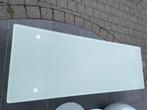 Salontafel melkglas, Huis en Inrichting, Tafels | Salontafels, Ophalen, Zo goed als nieuw, Glas
