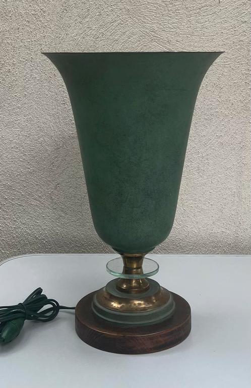 Franse art deco tafellamp, Huis en Inrichting, Lampen | Tafellampen, Gebruikt, Ophalen of Verzenden