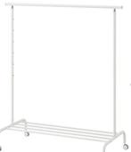 Kledingrek IKEA RIGGA, Ophalen, Met wielen