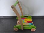 Loopwagen met houten blokken, Kinderen en Baby's, Speelgoed |Speelgoedvoertuigen, Ophalen, Gebruikt