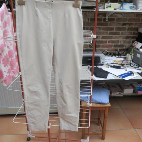 Broek off-white hoge taille Seductive Sabrina mt 36 (38), Kleding | Dames, Broeken en Pantalons, Zo goed als nieuw, Maat 36 (S)
