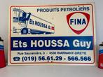FINA oud origineel reclamebord, Ophalen of Verzenden, Gebruikt, Reclamebord