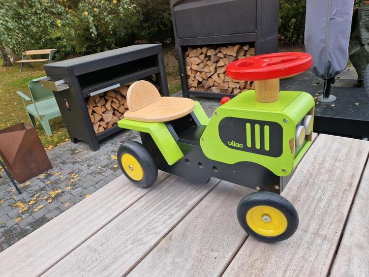 Loopfiets - Loopwagen - tractor - hout, Kinderen en Baby's, Speelgoed | Buiten | Actiespeelgoed, Gebruikt, Ophalen of Verzenden