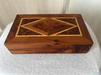 Marqueterie houten opbergdoos, Antiek en Kunst, Ophalen of Verzenden