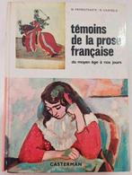Livre ancien de 1964 : "Témoins de la prose française", Enlèvement, Peperstraete et Vasteels