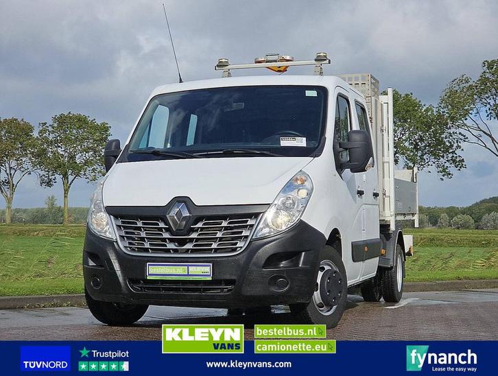 Renault MASTER 2.3 DCI 165 DC KIPPER, Auto's, Bestelwagens en Lichte vracht, Bedrijf, ABS, Airconditioning, Centrale vergrendeling