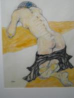 verzameling aquarelschilderijen -tekeningen, Ophalen